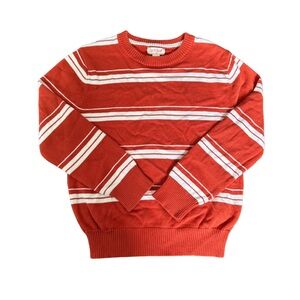 Cat & Jack Brown and White Striped Sweater